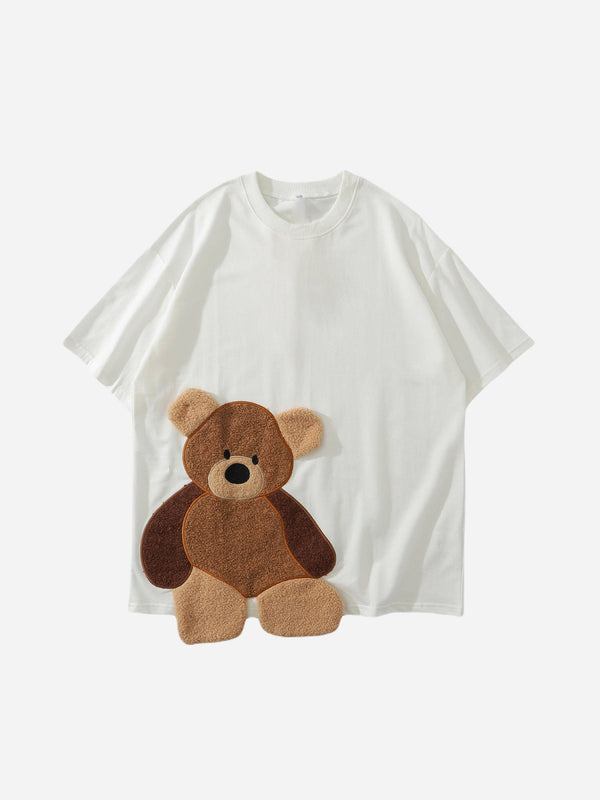 T-Shirt with bear knitwear