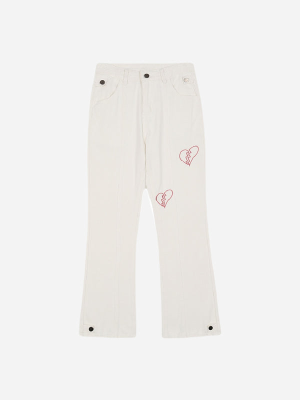 Jeans with heart print